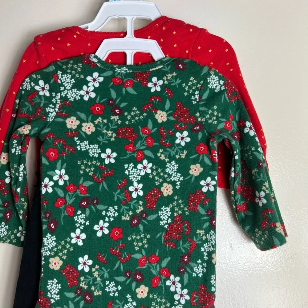 Baby Girl Carter's 3-Piece Floral Holiday Outfit‎ Set
